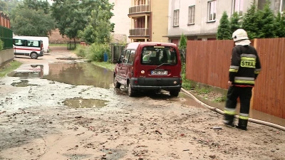 Skutki ulewnego weekendu w Wejherowie