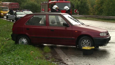 Wjechał wprost pod koła TIR-a