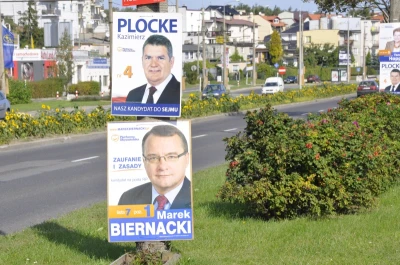 Plakaty wyborcze zasypały trójmiasto