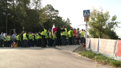 Protest rybaków na krajowej szóstce