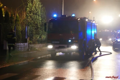Pożar na ulicy Stefczyka w Wejherowie