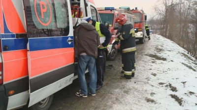 Wypadek w Gowinie - kierowca VW próbował uciec