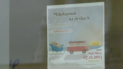 Mikołaje na deskach we Władysławowie