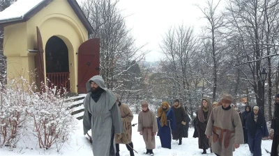 Inscenizacja Drogi Pojmania na Kalwarii Wejherowskiej