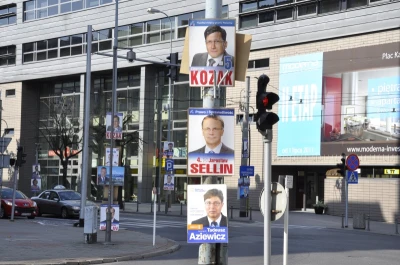 Plakaty wyborcze zasypały trójmiasto