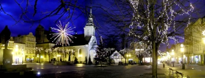 Świąteczne iluminacje Wejherowa rok 2004 i 2005 fot. Leszek Spigarski