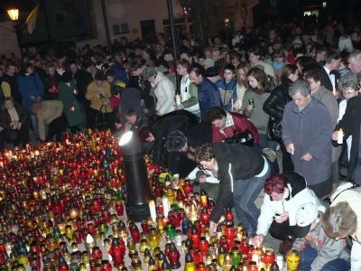 I rocznica śmierci Ojca Świętego Jana Pawła II fot. Leszek Spigarski