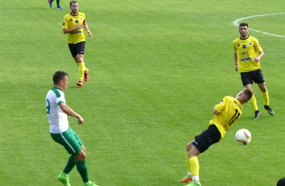 Gryf Wejherowo - Warta Poznań  0 : 1 na Wzgórzu Wolności. Fot. Leszek Spigarski.