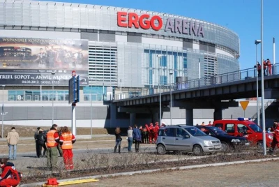 Ewakuacja w Ergo Arenie, ale tylko jako ćwiczenia