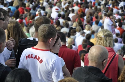 Mecz Hiszpania-Włochy. Tłumy w Fan Zone