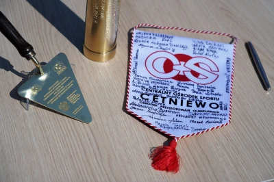 Uroczystość wmurowania aktu erekcyjnego pod budowę internatu sportowego w COS w Cetniewie