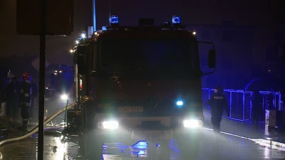 Pożar na ulicy Stefczyka w Wejherowie