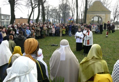 Niedziela Palmowa w Wejherowie w 2008 roku fot. Leszek Spigarski