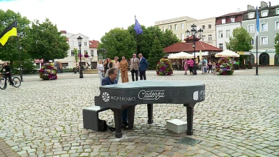 Zewnętrzny fortepian w Wejherowie
