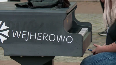Zewnętrzny fortepian w Wejherowie