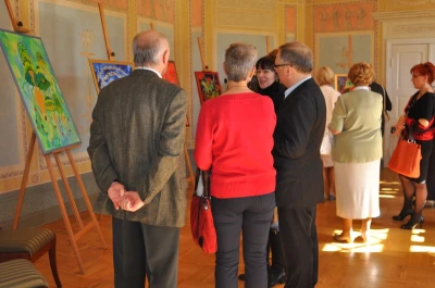Wernisaż wystawy malarstwa i grafiki pt. „BUNTSPIEL” autorstwa p. Corinny Kidoń   foto. Anna Tarnowska