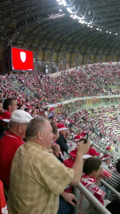 Kibice podczas meczu Polska-Niemcy