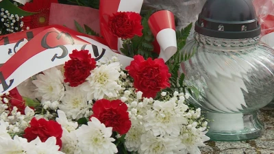Uroczyste złożenie kwiatów pod pomnikiem Żołnierzy Armii Krajowej