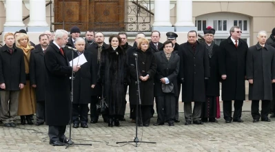 Prezydent Lech Kaczyński w Wejherowie - 2009 rok