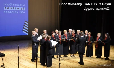 Wejherowo: Gala I Ogólnopolskiego Festiwalu Chóralnego 50+ (fot. Leszek Spigarski)