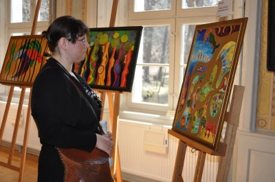 Wernisaż wystawy malarstwa i grafiki pt. „BUNTSPIEL” autorstwa p. Corinny Kidoń   foto. Anna Tarnowska