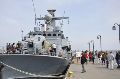 Tłumy zwiedzających na ORP Piorun