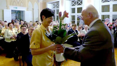 Benefis Edmunda Szymikowskiego w Muzeum PiMK-P – 65 lat z haftem kaszubskim. Fot – Leszek Spigarski