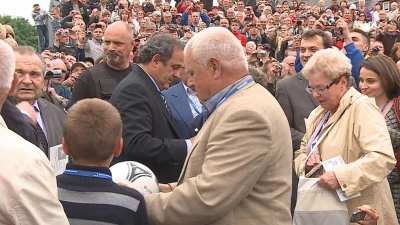 Michel Platini w Alei Gwiazd we Władysławowie