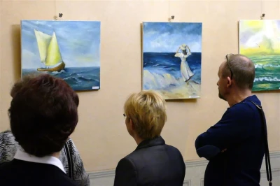 Wernisaż wystawy malarskiej pleneru w Sasinie