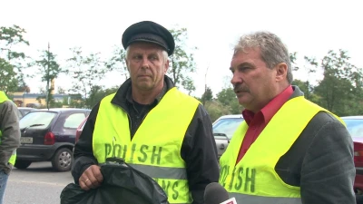 Protest rybaków w Krokowej