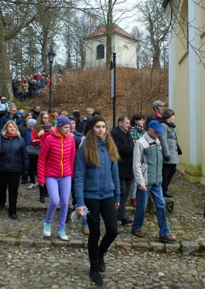 Inscenizacja Misterium - Droga Pojmania po raz pierwszy na Kalwarii Wejherowskiej fot. Leszek Spigarski