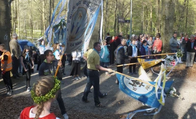 Pielgrzymi z Kościerzyny, Przodkowa, Żukowa i Grzybna dotarli do Wejherowa fot. Leszek Spigarski