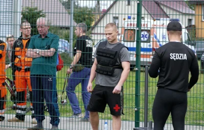 Wejher Cross Games 2017, półfinał – sanie i kamizelka, fot. Leszek Spigarski