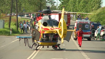 Gnieżdżewo. Wypadek na skrzyżowaniu.