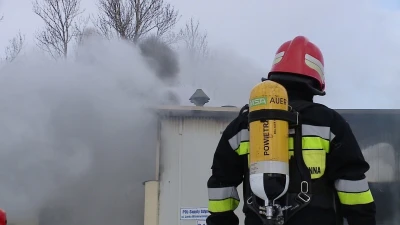 Pożar na terenie Portu Gdynia