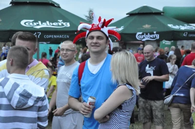 Mecz finałowy w strefie kibica w Luzinie