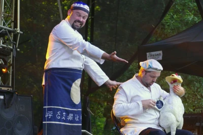 Kabaret Dno i zespół Mitra na Letnim Festynie w Wejherowie