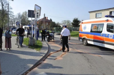Wejherowo: Wypadek z udziałem policyjnej hondy