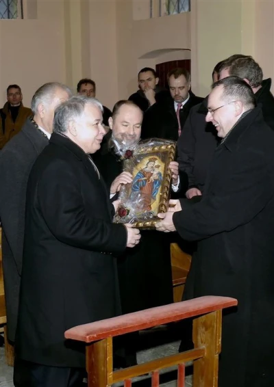 Prezydent Lech Kaczyński w Wejherowie - 2009 rok