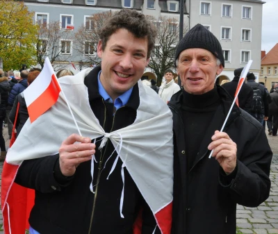 Biało-czerwona parada niepodległościowa w Wejherowie