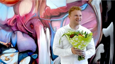 Wernisaż wystawy Denisa Chyżawskiego Panta Deus w Filharmonii Kaszubskiej