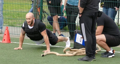 Wejher Cross Games 2017, półfinał – sanie i kamizelka, fot. Leszek Spigarski