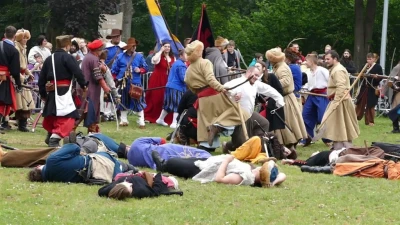 Rekonstrukcja historyczna 2017. Bitwa o taborowy wóz kupiecki - fot. Leszek Spigarski