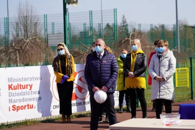 Uroczystość wmurowania aktu erekcyjnego pod budowę internatu sportowego w COS w Cetniewie