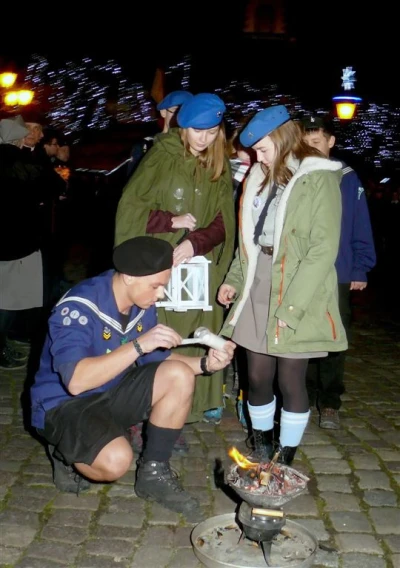 Betlejemskie Światło Pokoju - Wejherowo 2015 fot. Leszek Spigarski