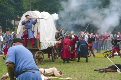 Rekonstrukcja historyczna 2017. Bitwa o taborowy wóz kupiecki - fot. Leszek Spigarski