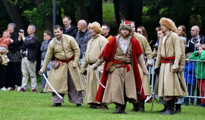 Rekonstrukcja historyczna 2017. Bitwa o taborowy wóz kupiecki - fot. Leszek Spigarski