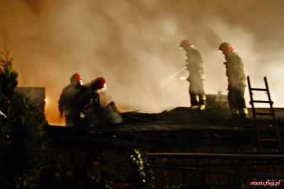 Pożar na ulicy Stefczyka w Wejherowie