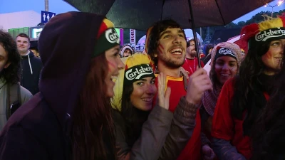 Wspólne kibicowanie Irlandczyków i Hiszpanów