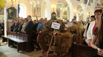 Dożynki powiatu wejherowskiego w Strzepczu